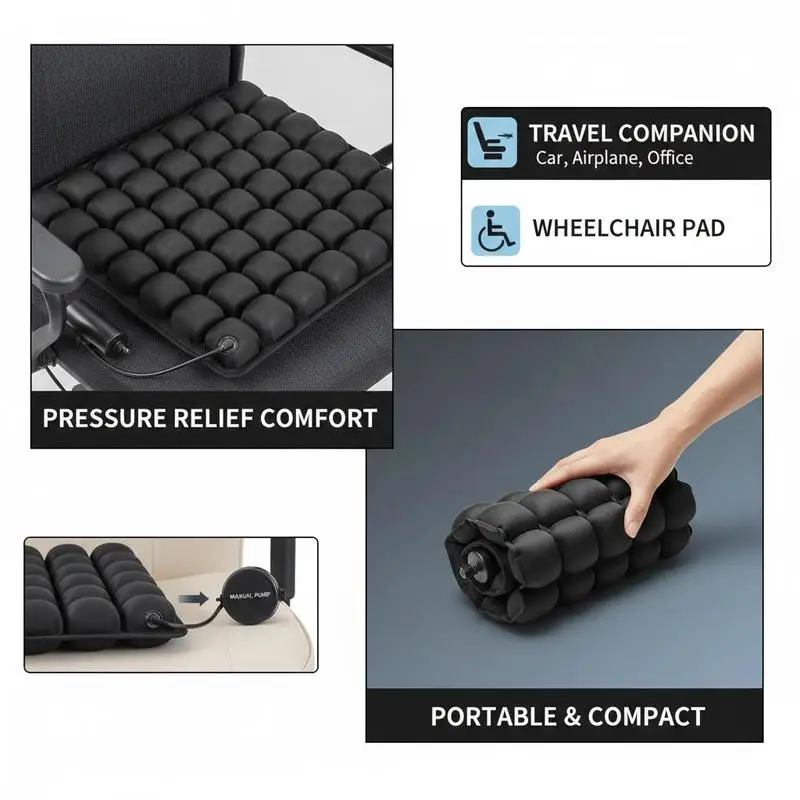Free Shipping-Pneumatic Chair Pad 18x16 Inches For Wheelchair Office Chair Car Seat, Pressure Distribution Breathable 3D Air Cell Structure
Free Shipping-Pneumatic Chair Pad 18x16 Inches For Wheelchair Office Chair Car Seat, Pressure Distribution Breathable 3D Air Cell Structure
