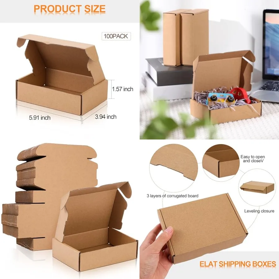 Pcs Shipping Boes Cardboard Gift Corrugated Cardboard Brown Boes Mailer Packaging for Mailing Small Business Present es
Pcs Shipping Boes Cardboard Gift Corrugated Cardboard Brown Boes Mailer Packaging for Mailing Small Business Present es