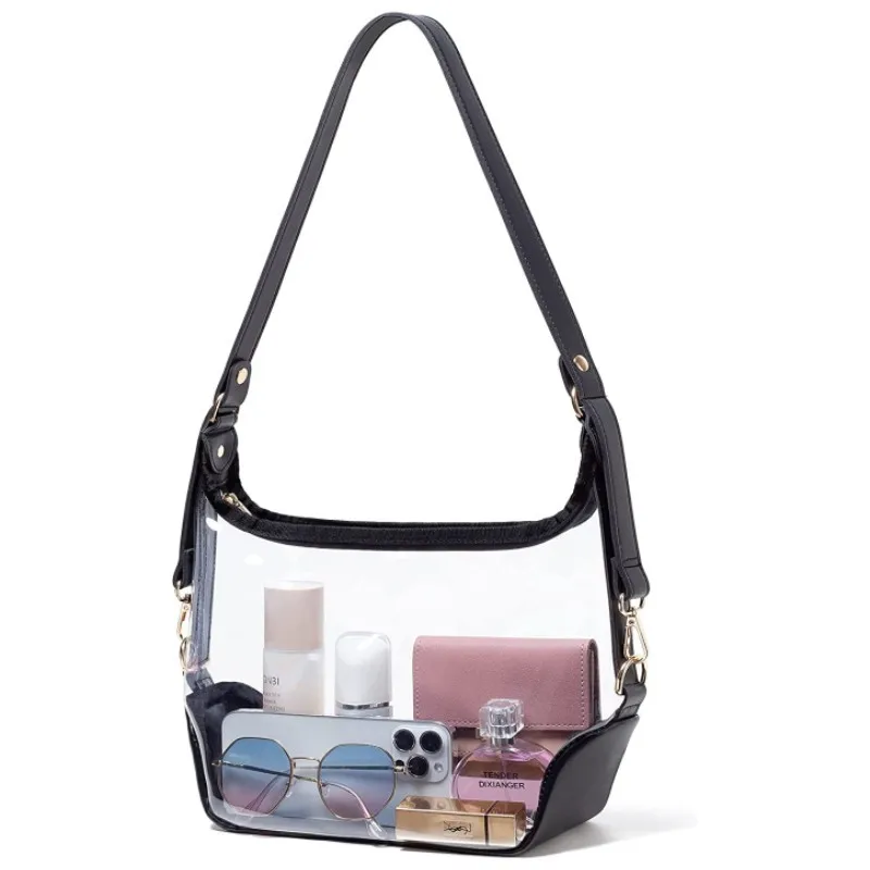 New Hot-selling Handbag Transparent Solid Color Jelly PVC Underarm Bags for Women Cosmetics Mobile Phone Storage Bag
New Hot-selling Handbag Transparent Solid Color Jelly PVC Underarm Bags for Women Cosmetics Mobile Phone Storage Bag