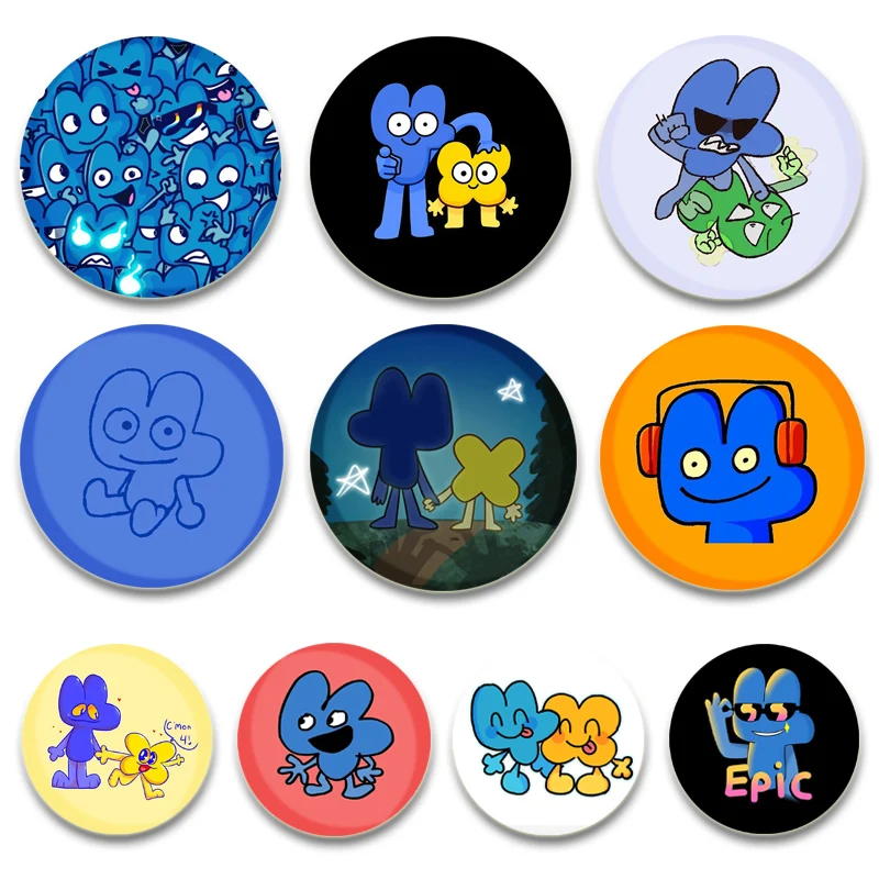 Creative Funny Bfb X and Four Round Brooches Handmade Soft Button Pins Exquisite Tinplate Badge for Backpack Clothes Jewelry Bag
Creative Funny Bfb X and Four Round Brooches Handmade Soft Button Pins Exquisite Tinplate Badge for Backpack Clothes Jewelry Bag