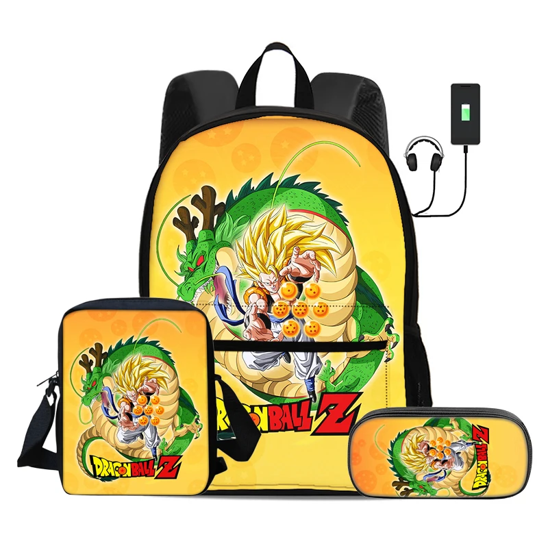 Dragon Ball 3 Pcs Set Child School Backpack with Shoulder Bag Pencil Bag Bags Super Saiyan Goku Knapsack Kids Rucksack
Dragon Ball 3 Pcs Set Child School Backpack with Shoulder Bag Pencil Bag Bags Super Saiyan Goku Knapsack Kids Rucksack