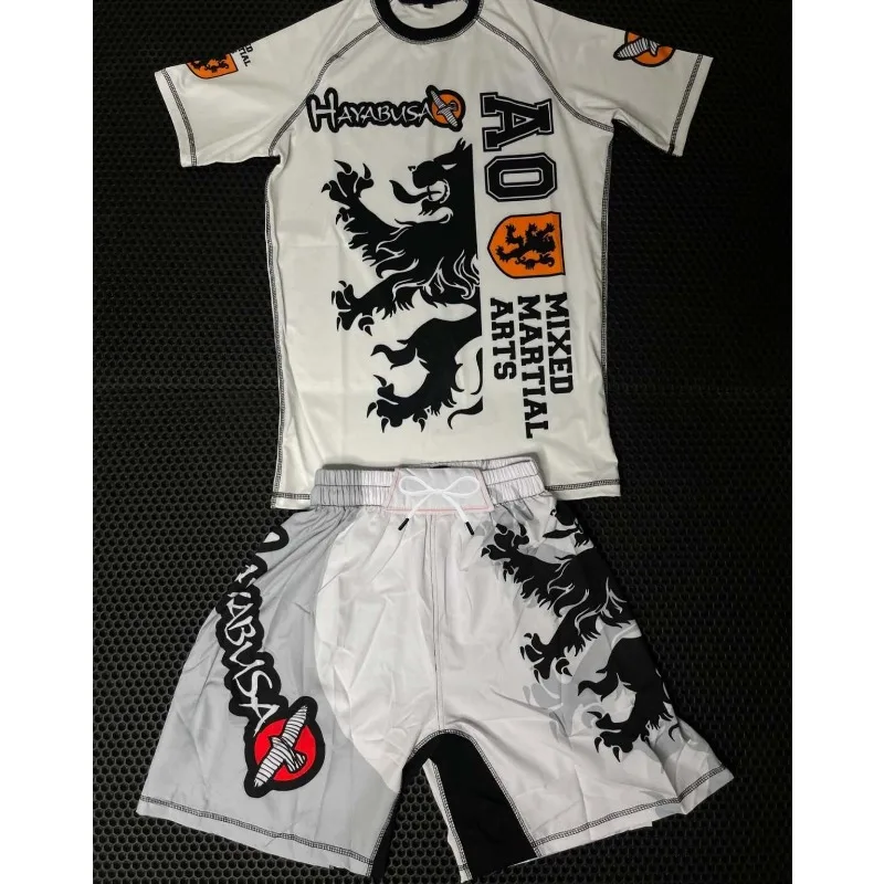 2026 New Y2K Combat Training Suit: Stylish White and Black Color Block Design, Quick-Drying Fitness Fight Suit + Shorts, Unisex
2026 New Y2K Combat Training Suit: Stylish White and Black Color Block Design, Quick-Drying Fitness Fight Suit + Shorts, Unisex