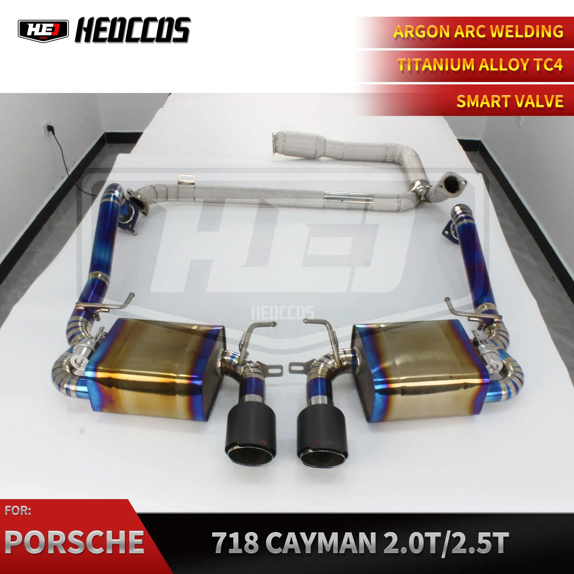 HEO Titanium Exhaust For Porsche Cayman 718 2.0t 2.5t Catback Muffler Exhaust System Downpipe Valve Remote Valve Exhaust
HEO Titanium Exhaust For Porsche Cayman 718 2.0t 2.5t Catback Muffler Exhaust System Downpipe Valve Remote Valve Exhaust