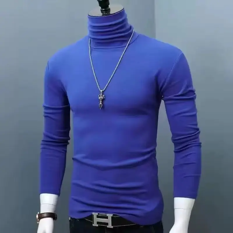 Luxury Men's Casual Turtleneck T-Shirts Autumn and Winter Tops Slim Collar Full Sleeve Innerwear Undershirt Golf Wear Men Tee
Luxury Men's Casual Turtleneck T-Shirts Autumn and Winter Tops Slim Collar Full Sleeve Innerwear Undershirt Golf Wear Men Tee