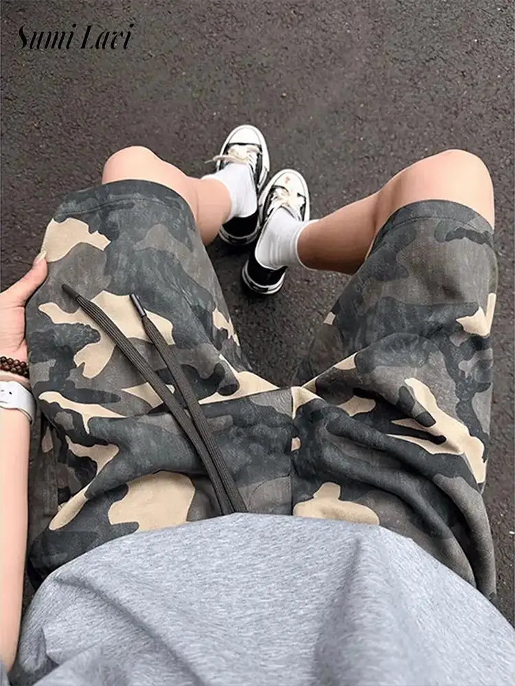 2026 Summer Outdoor Casual Mens Loose Shorts Stylish Camouflage Print Straight Shorts Men Daily Leisure Lace-up Wide Leg Shorts
2026 Summer Outdoor Casual Mens Loose Shorts Stylish Camouflage Print Straight Shorts Men Daily Leisure Lace-up Wide Leg Shorts