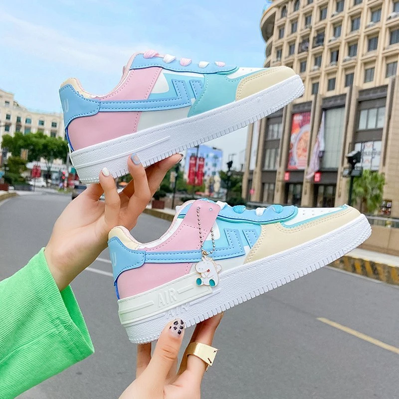 Women Sneakers White Pink Tennis Lovely Girl Casual Shoes Female Student Blue Low Top Platform Flats Ladies Vulcanize Shoes
Women Sneakers White Pink Tennis Lovely Girl Casual Shoes Female Student Blue Low Top Platform Flats Ladies Vulcanize Shoes