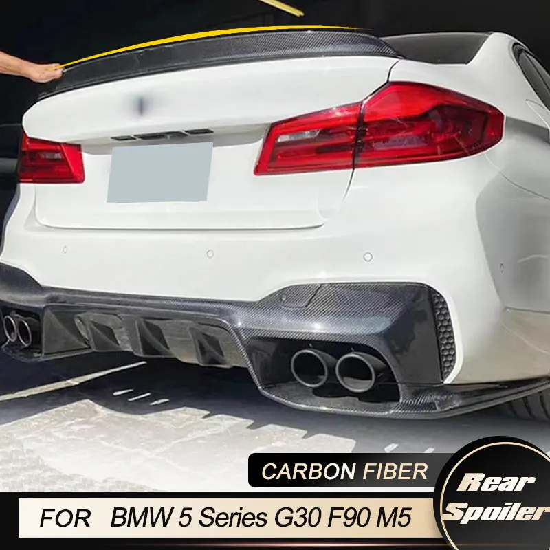 Car Rear Trunk Spoiler Wings for BMW 5 Series G30 G38 F90 M5 Sedan 4-Door 2017-2022 Rear Spoiler Boot Lid Wing Lip Carbon Fiber
Car Rear Trunk Spoiler Wings for BMW 5 Series G30 G38 F90 M5 Sedan 4-Door 2017-2022 Rear Spoiler Boot Lid Wing Lip Carbon Fiber