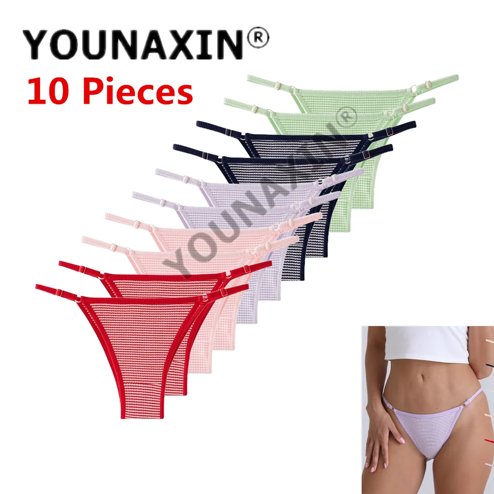 YOUNAXIN 10 шт./партия женские трусики, стринги, сексуальные спортивные сексуальные стринги, нижнее белье, дышащее женское нижнее белье
YOUNAXIN 10 шт./партия женские трусики, стринги, сексуальные спортивные сексуальные стринги, нижнее белье, дышащее женское нижнее белье