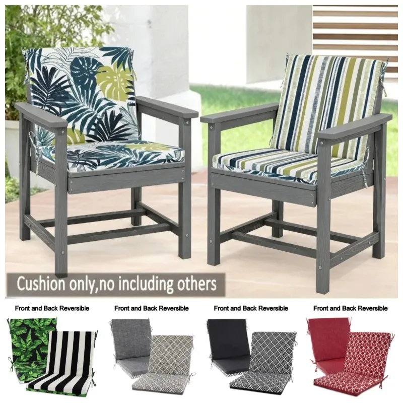 Outdooir Double-sided Rocking Chair Cushion with Bandage Rain-Proof Fade Resistant Back Seat Cushion for Home Garden Cushion
Outdooir Double-sided Rocking Chair Cushion with Bandage Rain-Proof Fade Resistant Back Seat Cushion for Home Garden Cushion