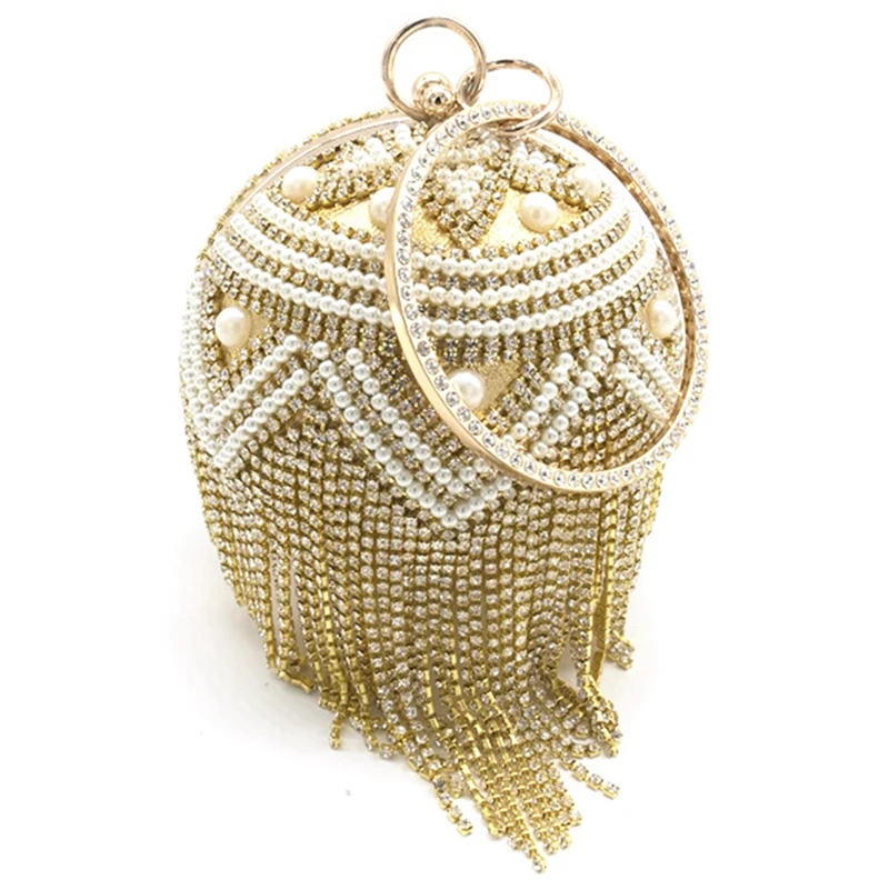 Ball-Shaped Diamond Dinner Bag, Pearl Cosmetic Bag, Casual Clutch, All-Match Bag
Ball-Shaped Diamond Dinner Bag, Pearl Cosmetic Bag, Casual Clutch, All-Match Bag
