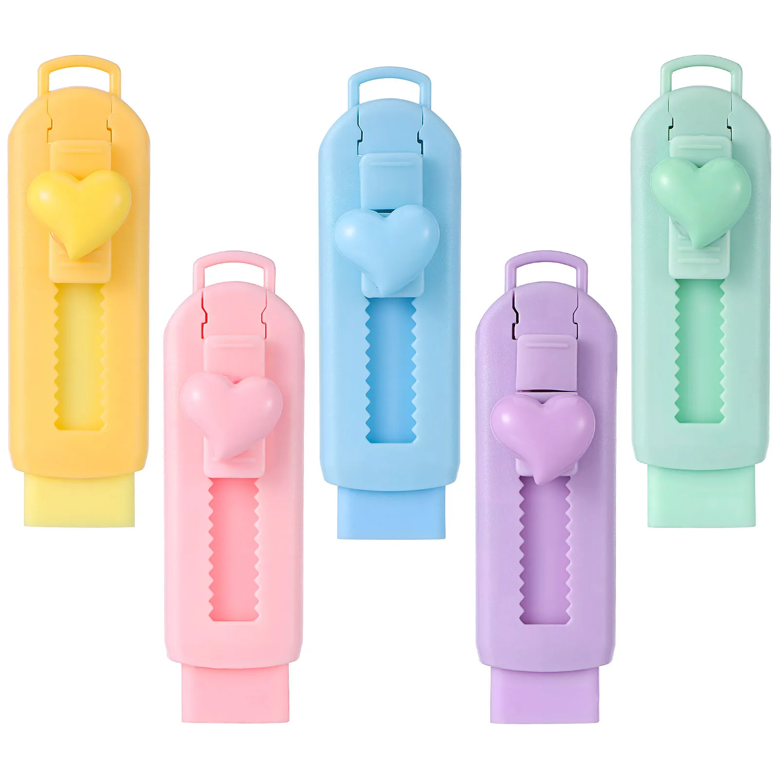 5Pcs Retractable Pencil Erasers Cute Rubber Erasers with Hard Cover Smooth Gliding Mechanism for School Office Art Sketching
5Pcs Retractable Pencil Erasers Cute Rubber Erasers with Hard Cover Smooth Gliding Mechanism for School Office Art Sketching