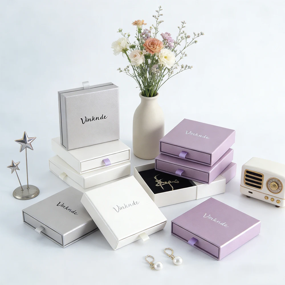 24/50Pcs Jewelry Box Earring Bracelet Ring Necklace Storage Gift Boxes High-Quality Beige Paper Drawer Jewellry Packaging Case
24/50Pcs Jewelry Box Earring Bracelet Ring Necklace Storage Gift Boxes High-Quality Beige Paper Drawer Jewellry Packaging Case