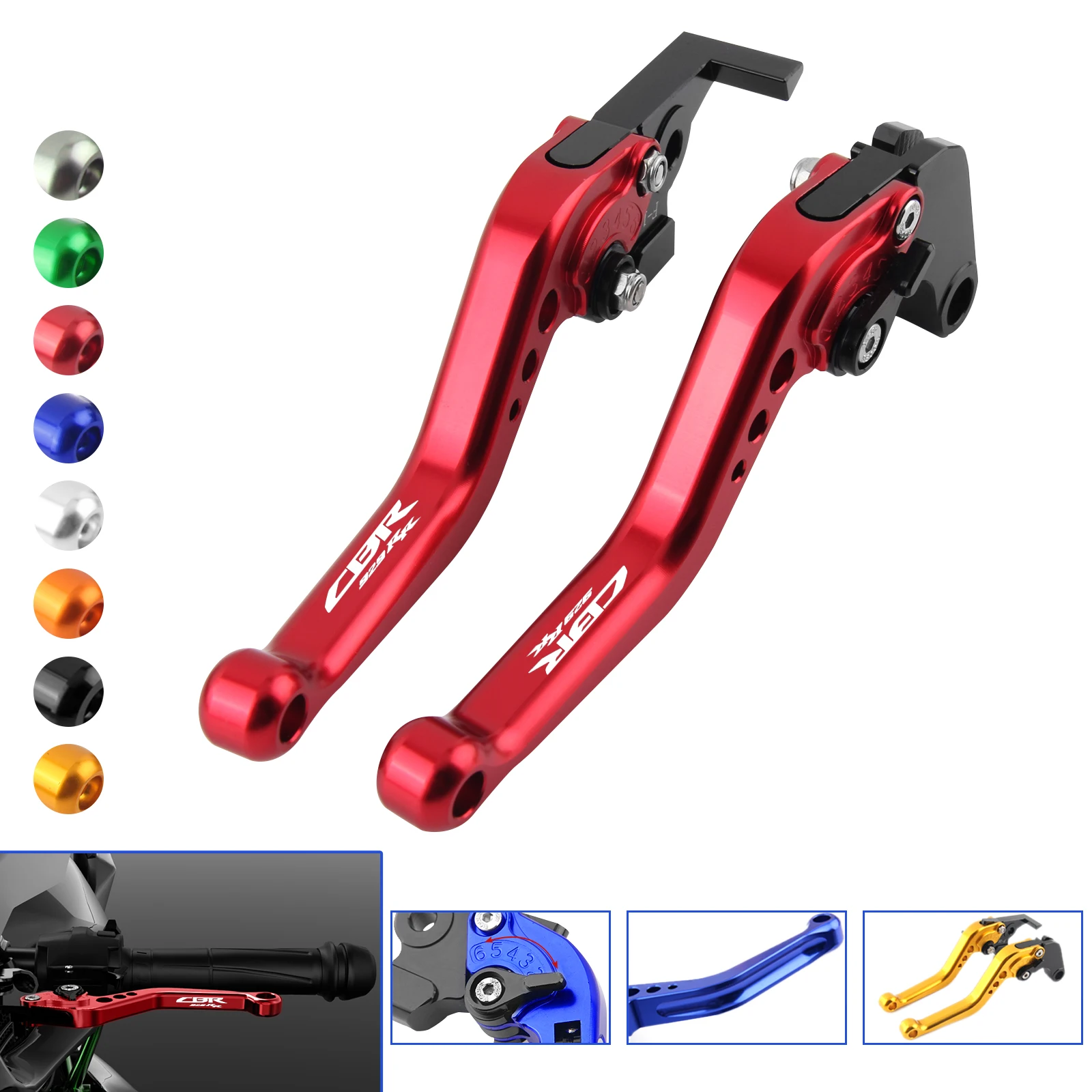 Motorcycle Accessories 6 Adjustable Gear Short Brake Clutch Lever Handles For HONDA CBR929RR 2000 2001
Motorcycle Accessories 6 Adjustable Gear Short Brake Clutch Lever Handles For HONDA CBR929RR 2000 2001