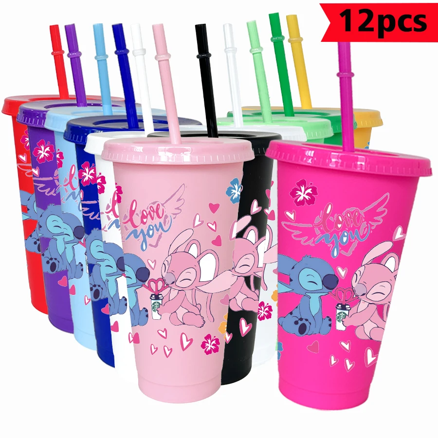 12 шт./лот Disney Stitch Angel 26 унций красочный пластиковый стакан для дня рождения, посуда для напитков, чашки для сока, кофе
12 шт./лот Disney Stitch Angel 26 унций красочный пластиковый стакан для дня рождения, посуда для напитков, чашки для сока, кофе