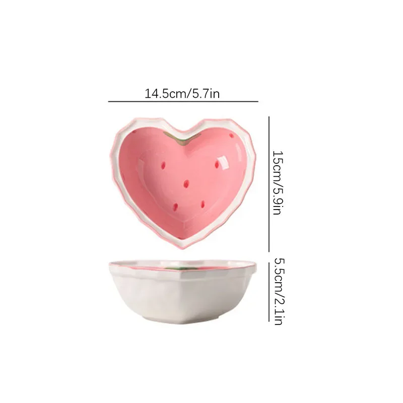 :3pcs Strawberry Bowl Spoon Plate set beautiful girl heart bowl salad bowl dessert household tableware
:3pcs Strawberry Bowl Spoon Plate set beautiful girl heart bowl salad bowl dessert household tableware