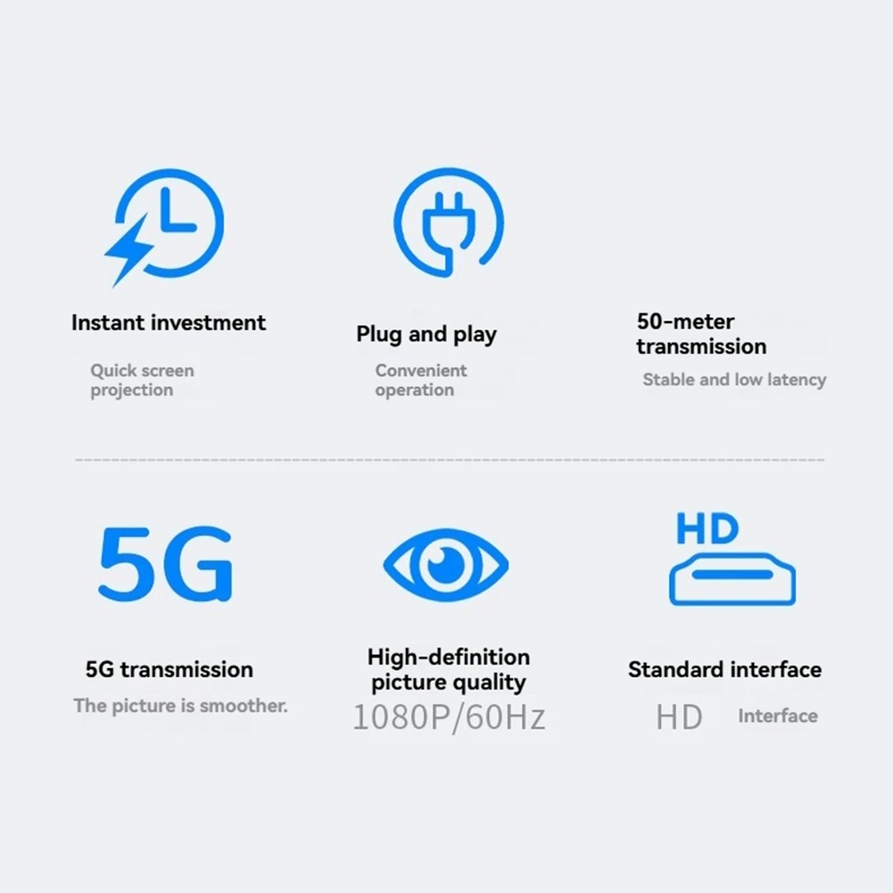 【2025 NEWLY】-Compatible Wireless Extender 1080P 50M 5G Audio Video Transmitter Receiver Screen Sharing Switch
【2025 NEWLY】-Compatible Wireless Extender 1080P 50M 5G Audio Video Transmitter Receiver Screen Sharing Switch