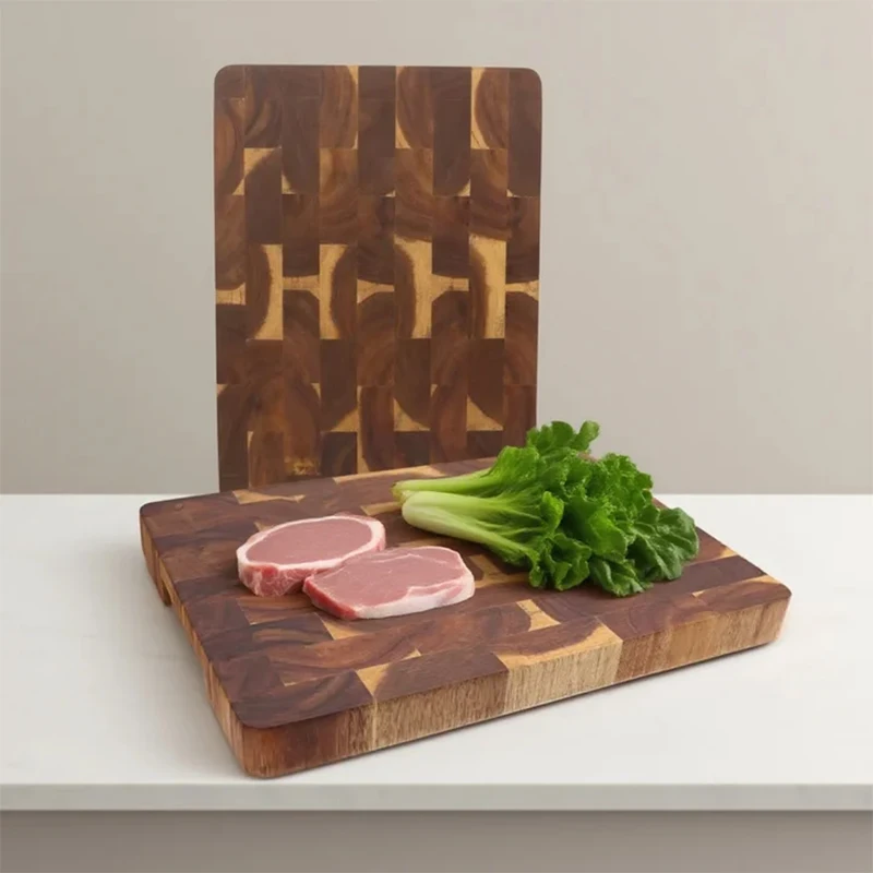Jaswehome Acacia Wood Cutting Board Serving Boards With Hand Grips Solid Sturdy Thicken Chopping Blocks Non-slip Chopping Boards 
Jaswehome Acacia Wood Cutting Board Serving Boards With Hand Grips Solid Sturdy Thicken Chopping Blocks Non-slip Chopping Boards