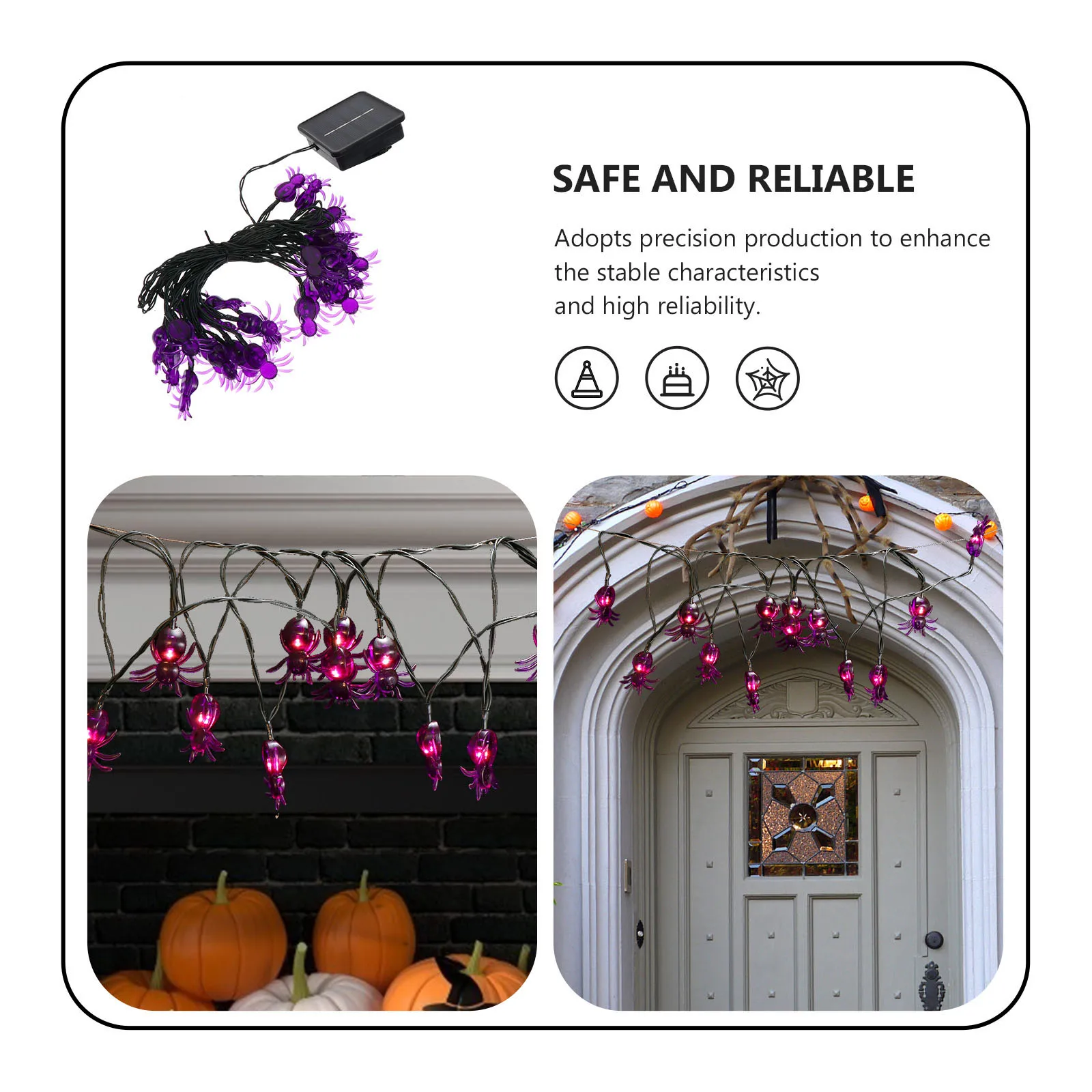 Solar Spider Light Outdoor String Light String Decorative Halloween Outdoor Garden Lighting Creative
Solar Spider Light Outdoor String Light String Decorative Halloween Outdoor Garden Lighting Creative