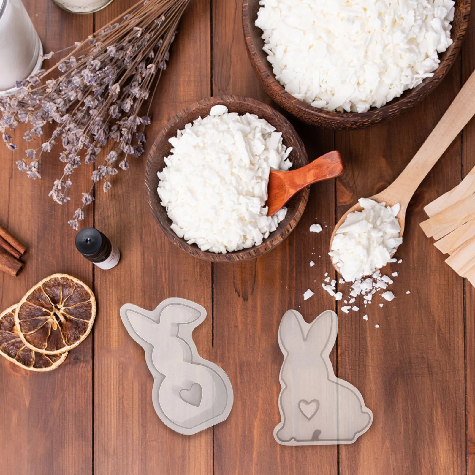 6pcs Bunny Mold Silicone DIY Tool for Scented Candles Handicrafts Rabbit Shaped Easy Demould Flexible Durable Wax Soap 
6pcs Bunny Mold Silicone DIY Tool for Scented Candles Handicrafts Rabbit Shaped Easy Demould Flexible Durable Wax Soap