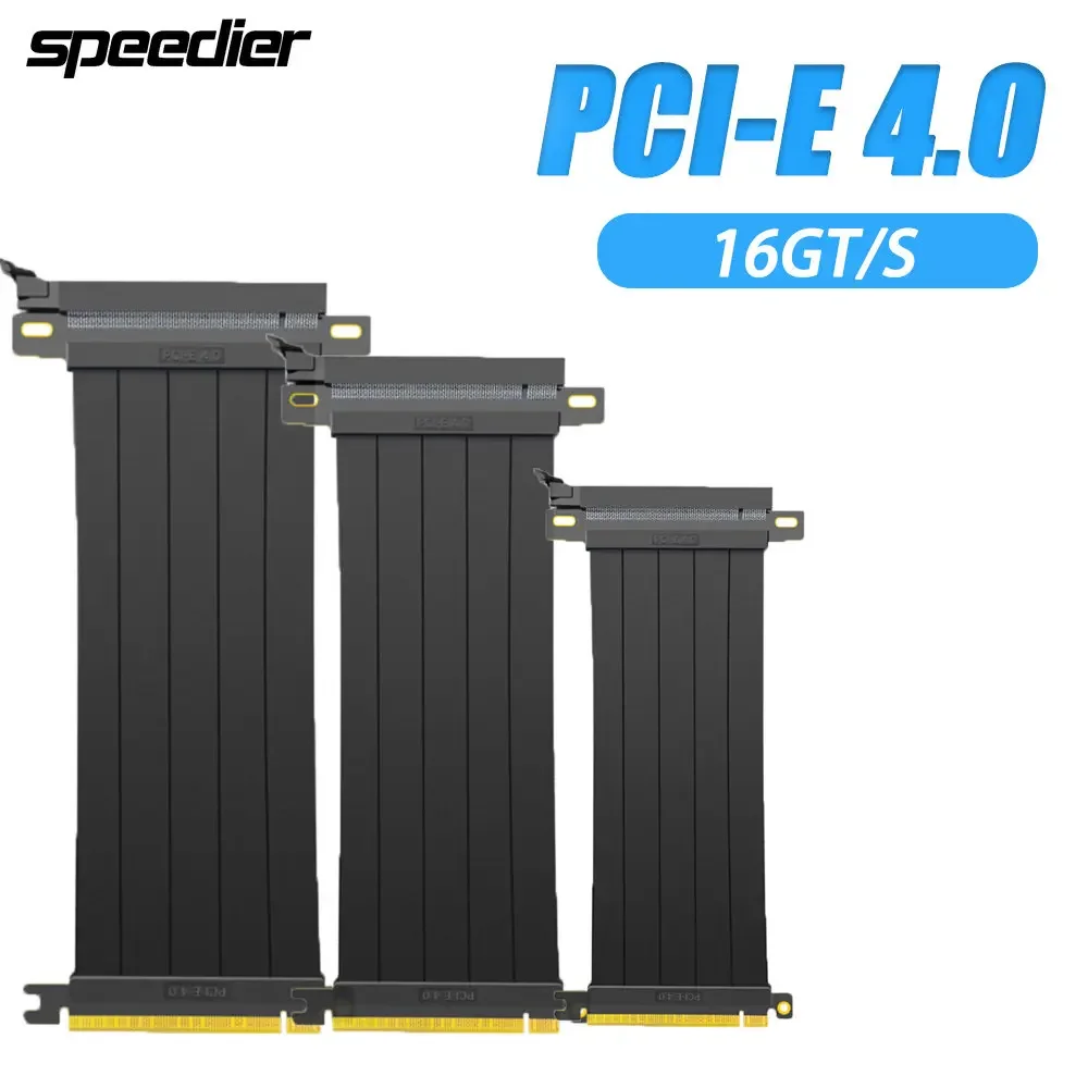 PCIe 4.0 X16 Riser Card High Speed Shielded Extension Video Cable With PCI Express Port For PC GPU Extension Right Connector
PCIe 4.0 X16 Riser Card High Speed Shielded Extension Video Cable With PCI Express Port For PC GPU Extension Right Connector