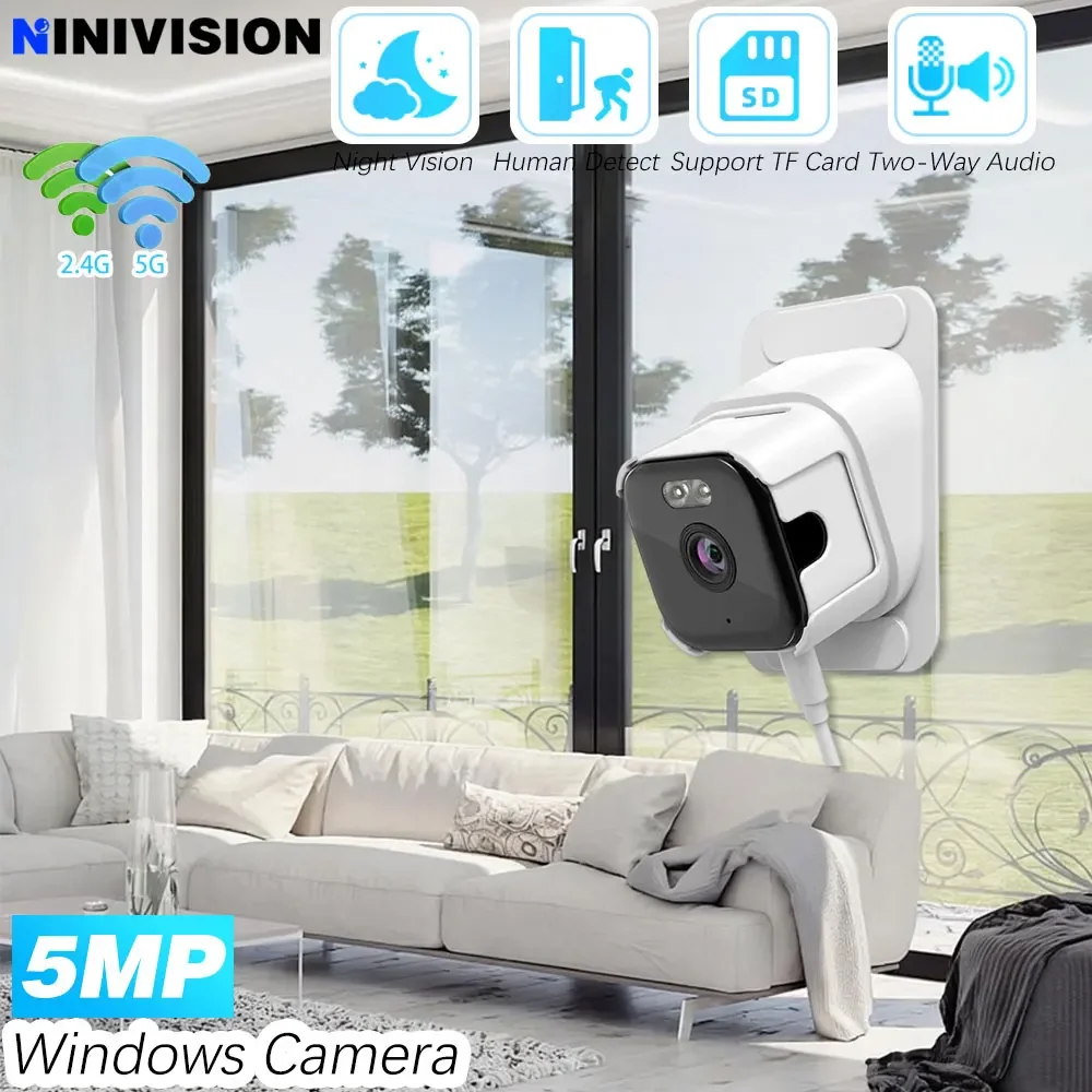 Беспроводная IP-камера видеонаблюдения 5G/2.4G Wi-Fi 5 МП с Bluetooth для дома, установка на стекло/окно/столб, внутренняя защита
Беспроводная IP-камера видеонаблюдения 5G/2.4G Wi-Fi 5 МП с Bluetooth для дома, установка на стекло/окно/столб, внутренняя защита