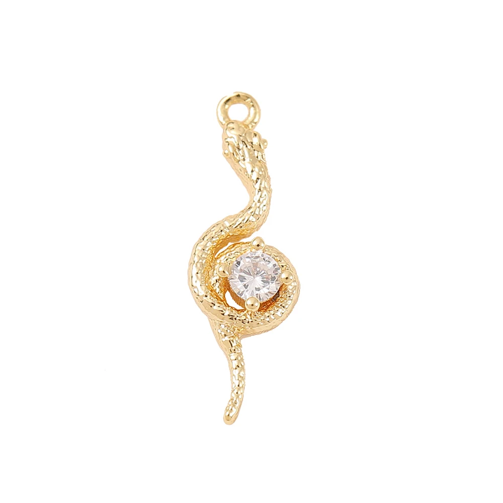 Factory Wholesale Brass Mosaic Zircon Snake Charms Pendants Necklace and Bracelet Earring Diy Jewelry Accessories Parts
Factory Wholesale Brass Mosaic Zircon Snake Charms Pendants Necklace and Bracelet Earring Diy Jewelry Accessories Parts