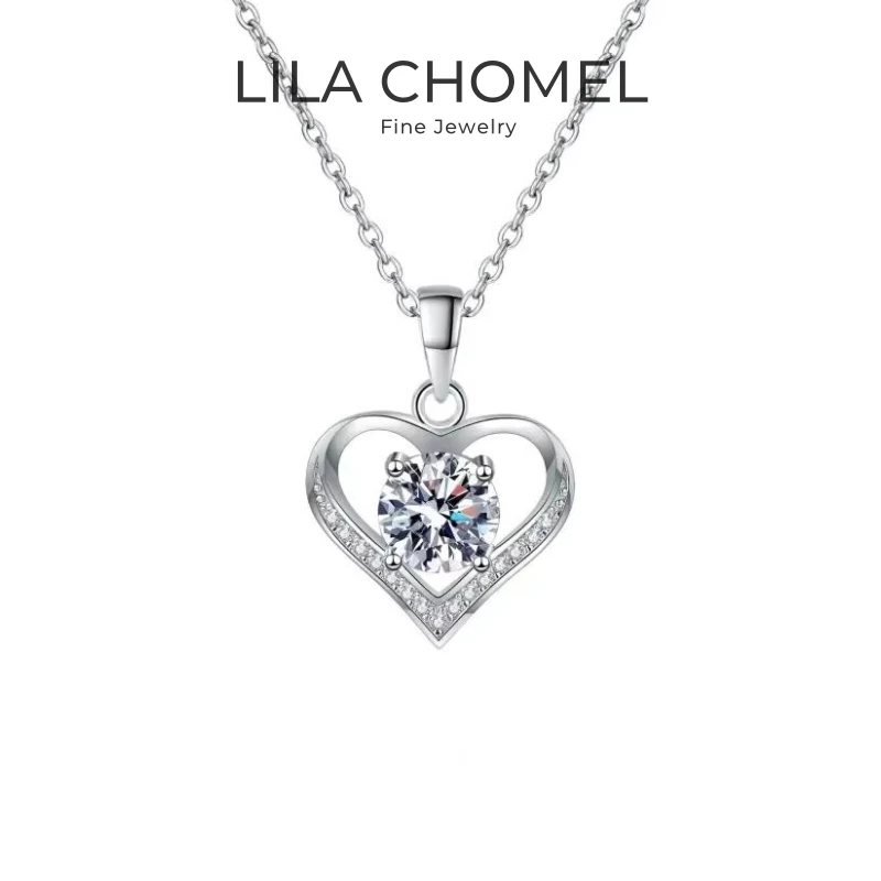 Valentine's Day 18K White Gold Women Wedding Necklaces 1CT Moissanite Diamond Girl Pendant PT950 Platinum Daughter Birthday Gift
Valentine's Day 18K White Gold Women Wedding Necklaces 1CT Moissanite Diamond Girl Pendant PT950 Platinum Daughter Birthday Gift