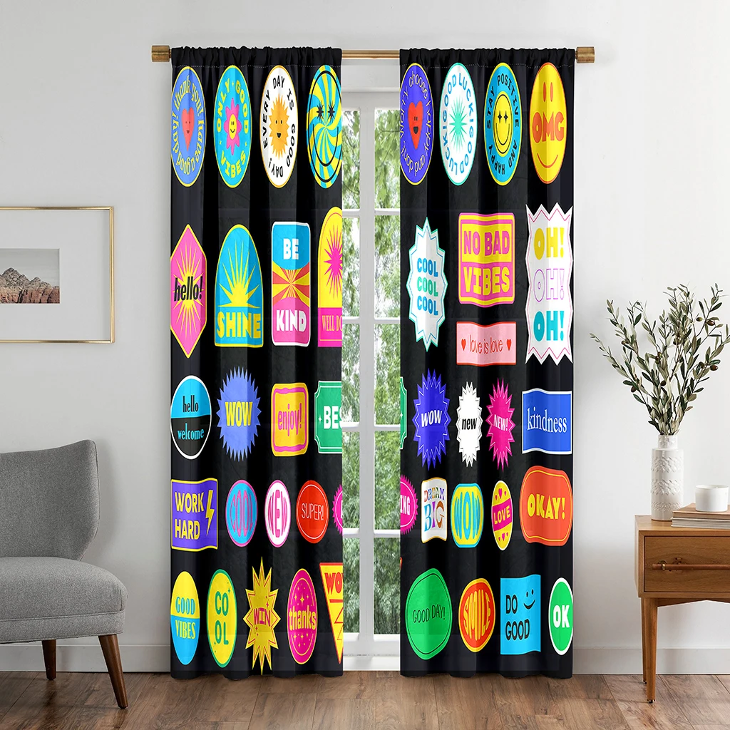 Retro Sticker Love Abstract Colorful Blackout Window Curtain for Living Room Bedroom Bathroom Kicthen Door Cupboard Decor Hooks
Retro Sticker Love Abstract Colorful Blackout Window Curtain for Living Room Bedroom Bathroom Kicthen Door Cupboard Decor Hooks