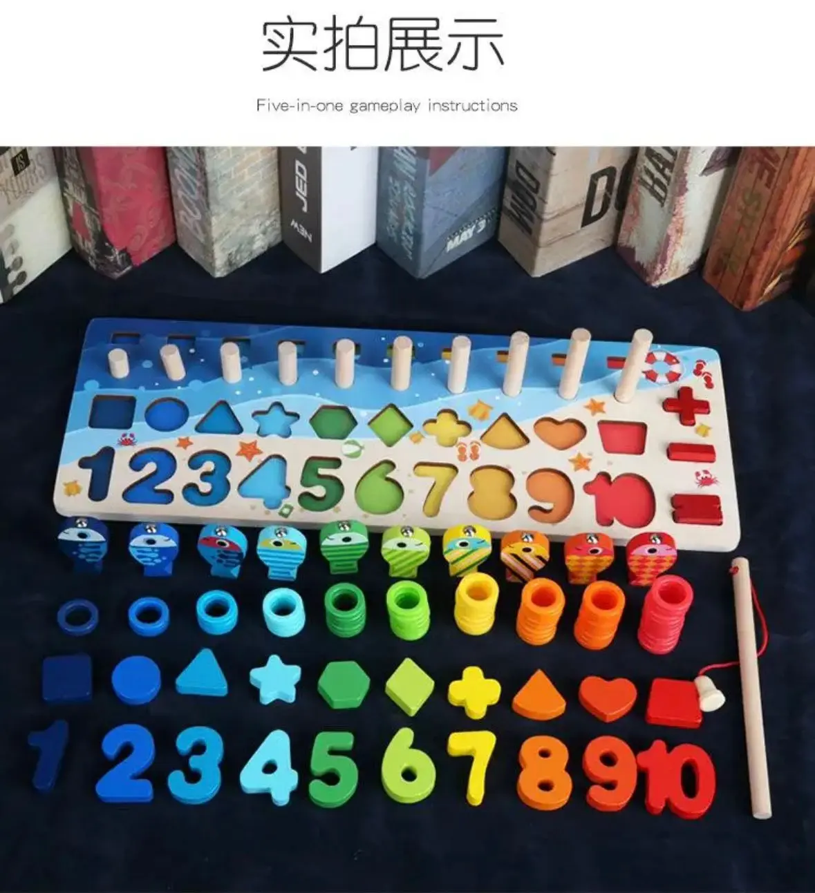 Montessori Wooden Math Puzzle Toy for Toddlers | Educational Fishing Game & Number Shape Matching Sorter | STEM Learning Countin
Montessori Wooden Math Puzzle Toy for Toddlers | Educational Fishing Game & Number Shape Matching Sorter | STEM Learning Countin