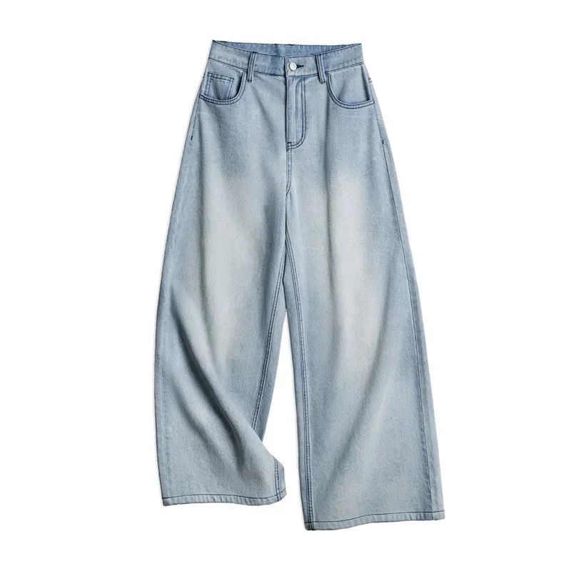 Maden Vintage 10oz Blue Washed Jeans for Women Wide Leg Loose Fit Straight Leg Pants 100% Cotton Breathable Lightweight Trousers
Maden Vintage 10oz Blue Washed Jeans for Women Wide Leg Loose Fit Straight Leg Pants 100% Cotton Breathable Lightweight Trousers