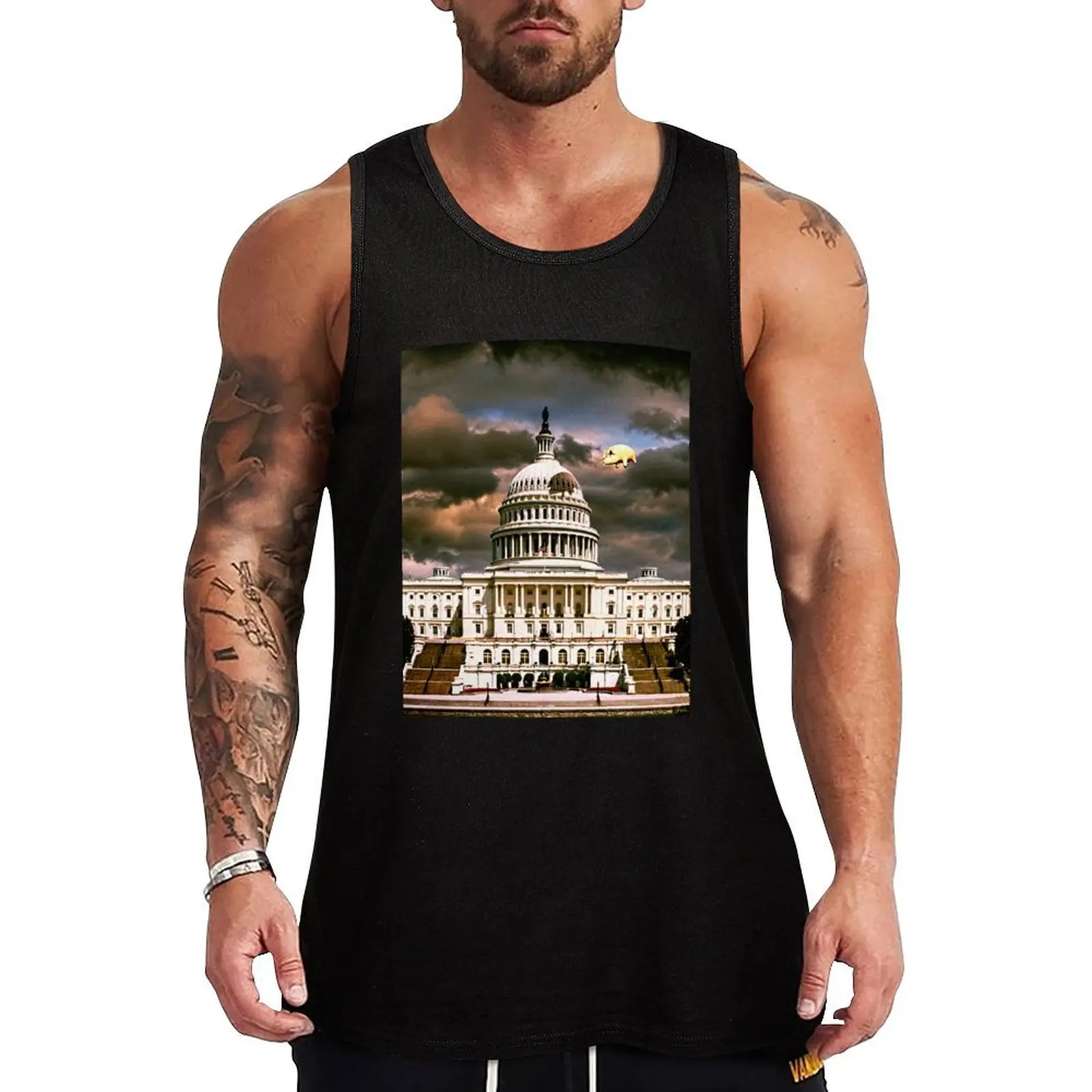 Animals over the Capitol Tank Top bodybuilding men gym t-shirts summer Men's tops gym clothes man
Animals over the Capitol Tank Top bodybuilding men gym t-shirts summer Men's tops gym clothes man