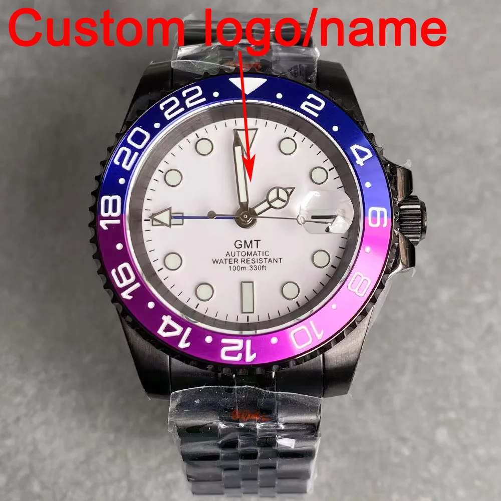 Customized Business NH34 GMT Men's Automatic Watch White Dial 40mm PVD Black Case Sapphire Crystal Glide Lock Dual Time 20ATM
Customized Business NH34 GMT Men's Automatic Watch White Dial 40mm PVD Black Case Sapphire Crystal Glide Lock Dual Time 20ATM