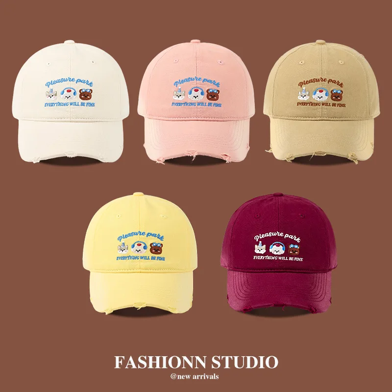 Japanese Cute Animal Embroidered Baseball Cap Women Face Slimming Versatile Hat Oversize Head Deepened Design Adjustable
Japanese Cute Animal Embroidered Baseball Cap Women Face Slimming Versatile Hat Oversize Head Deepened Design Adjustable