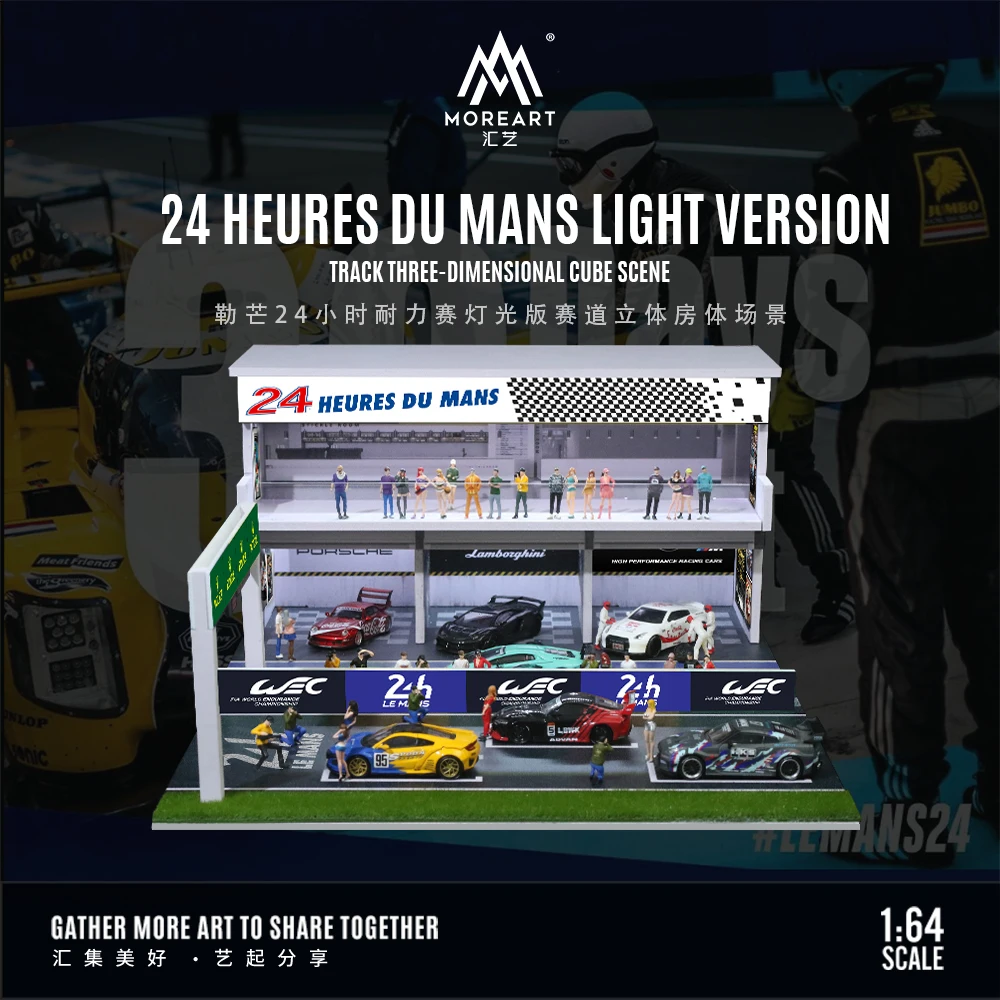 TimeMicro&MoreArt1:64 Le Mans 24 Hours Endurance Race Light Version Track 3D House scene
TimeMicro&MoreArt1:64 Le Mans 24 Hours Endurance Race Light Version Track 3D House scene
