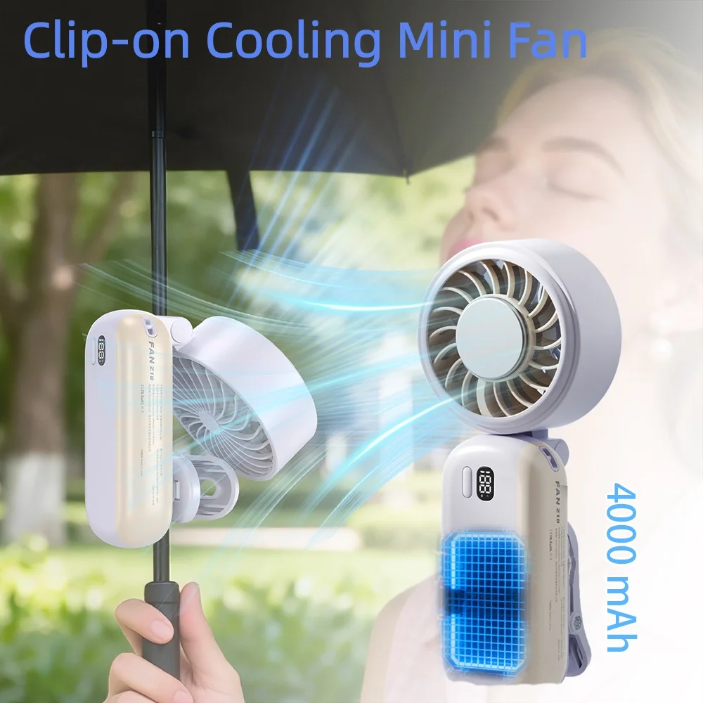 Clip-on Foldable Desktop Cooling Fan, 4000mAh Long Lasting Battery Mini Stylish Personal Portable mini fan
Clip-on Foldable Desktop Cooling Fan, 4000mAh Long Lasting Battery Mini Stylish Personal Portable mini fan