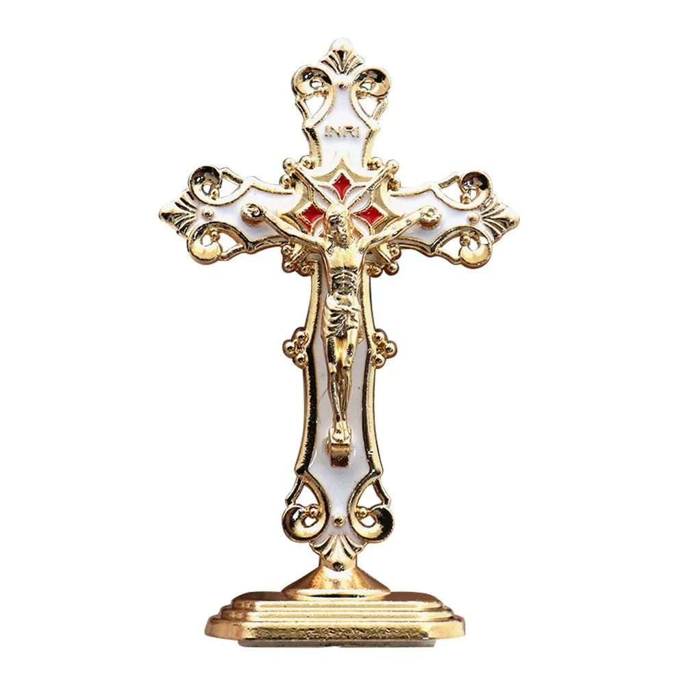 Golden Cross Ornaments Metal Statues Enamel Ornaments Metal Decorations Office Decor Car Ornaments Table Cross Home Use
Golden Cross Ornaments Metal Statues Enamel Ornaments Metal Decorations Office Decor Car Ornaments Table Cross Home Use