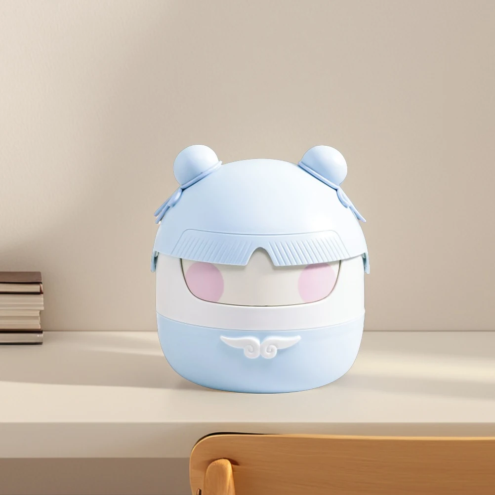 Cute Wastebasket Desktop Trash Can Cartoon PP Material Bathroom Bedroom Office Garbage Bin Small Size Easy Clean Lid
Cute Wastebasket Desktop Trash Can Cartoon PP Material Bathroom Bedroom Office Garbage Bin Small Size Easy Clean Lid