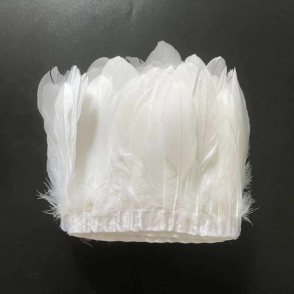 15-20CM Natural Dyed Goose Feather Fringe Trim Ribbon 10-50Meter for Wedding Party Decor Costume DIY Carnival Crafts Accessories
15-20CM Natural Dyed Goose Feather Fringe Trim Ribbon 10-50Meter for Wedding Party Decor Costume DIY Carnival Crafts Accessories