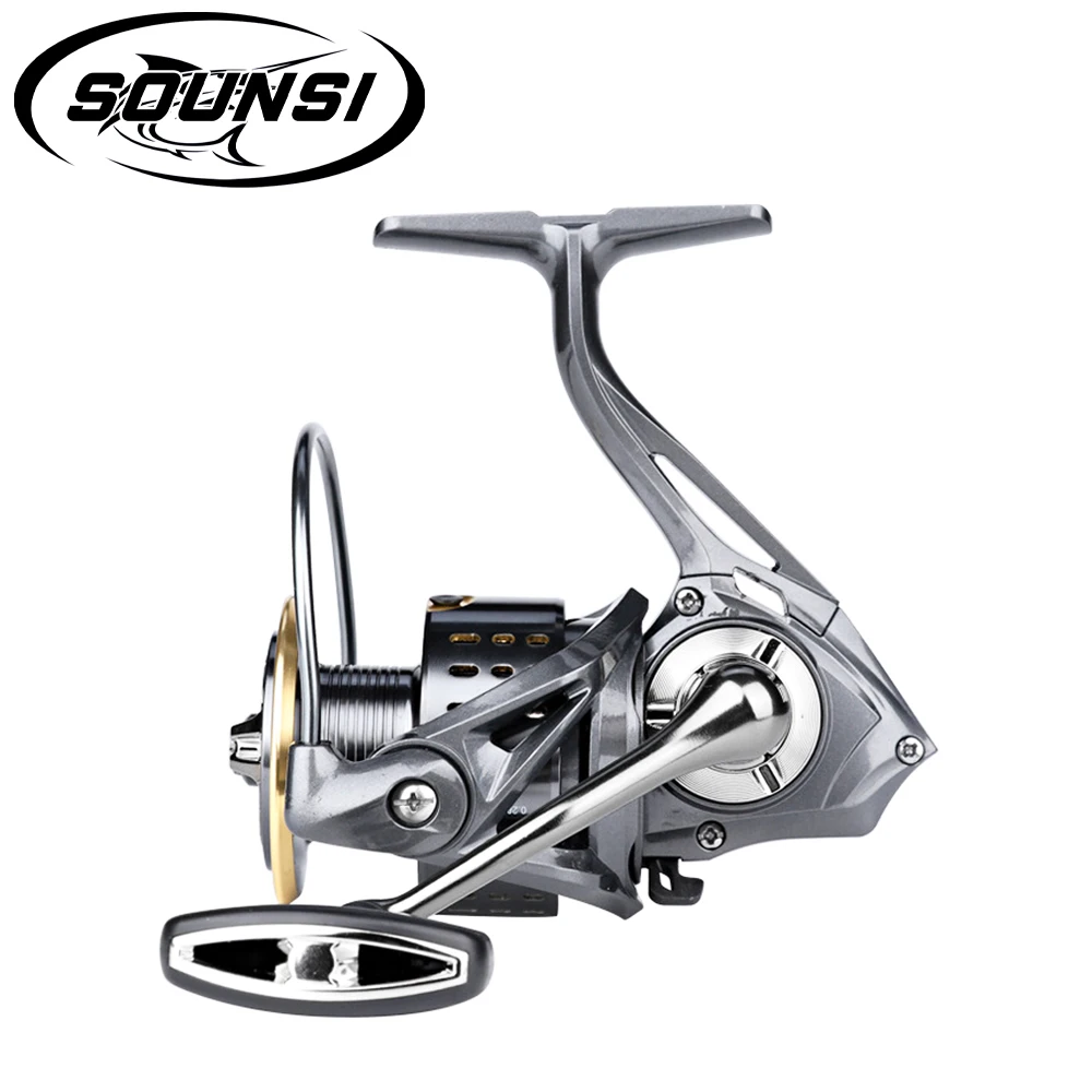 SOUNSI DA Gapless Spinning Wheels All-Metal Fishing Reels Long-Throw Fishing Wheels And General-Purpose Lure Fishing Wheels
SOUNSI DA Gapless Spinning Wheels All-Metal Fishing Reels Long-Throw Fishing Wheels And General-Purpose Lure Fishing Wheels