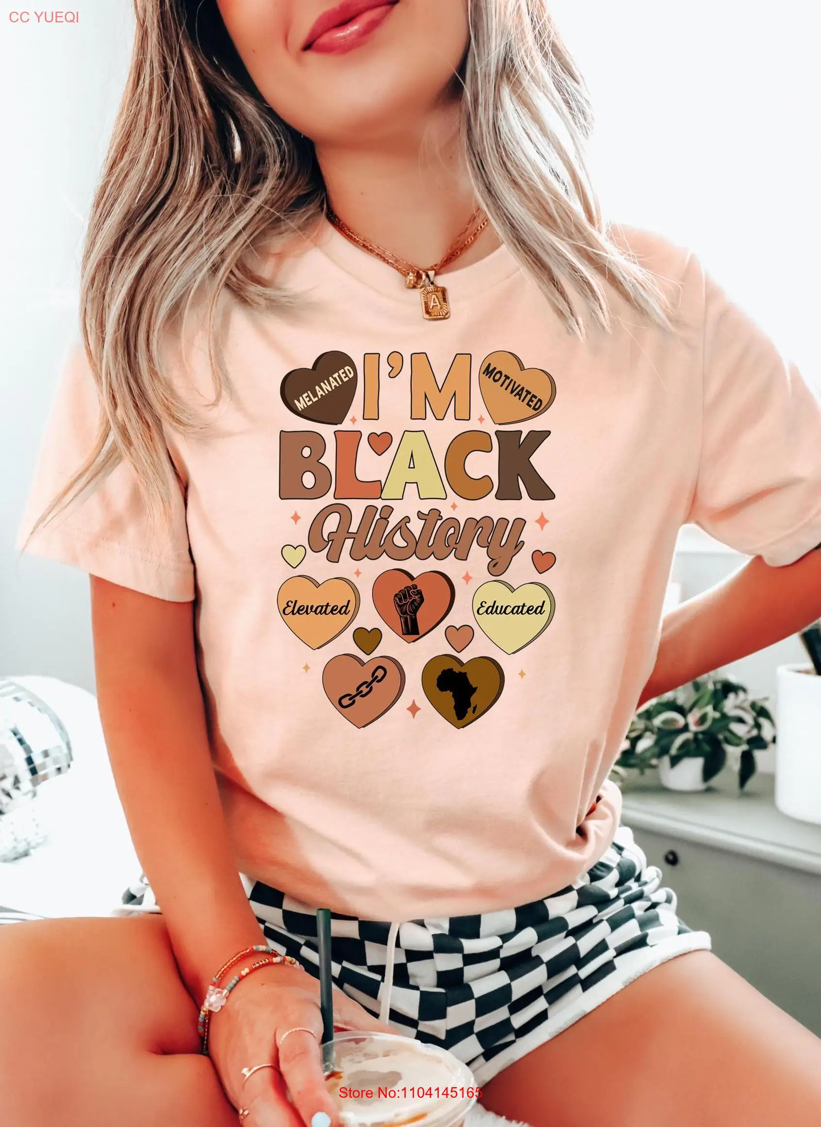 I'm Black History T Shirt Lives Matter Month Melanin Freedom African American BLM Sweater long or short sleeves
I'm Black History T Shirt Lives Matter Month Melanin Freedom African American BLM Sweater long or short sleeves