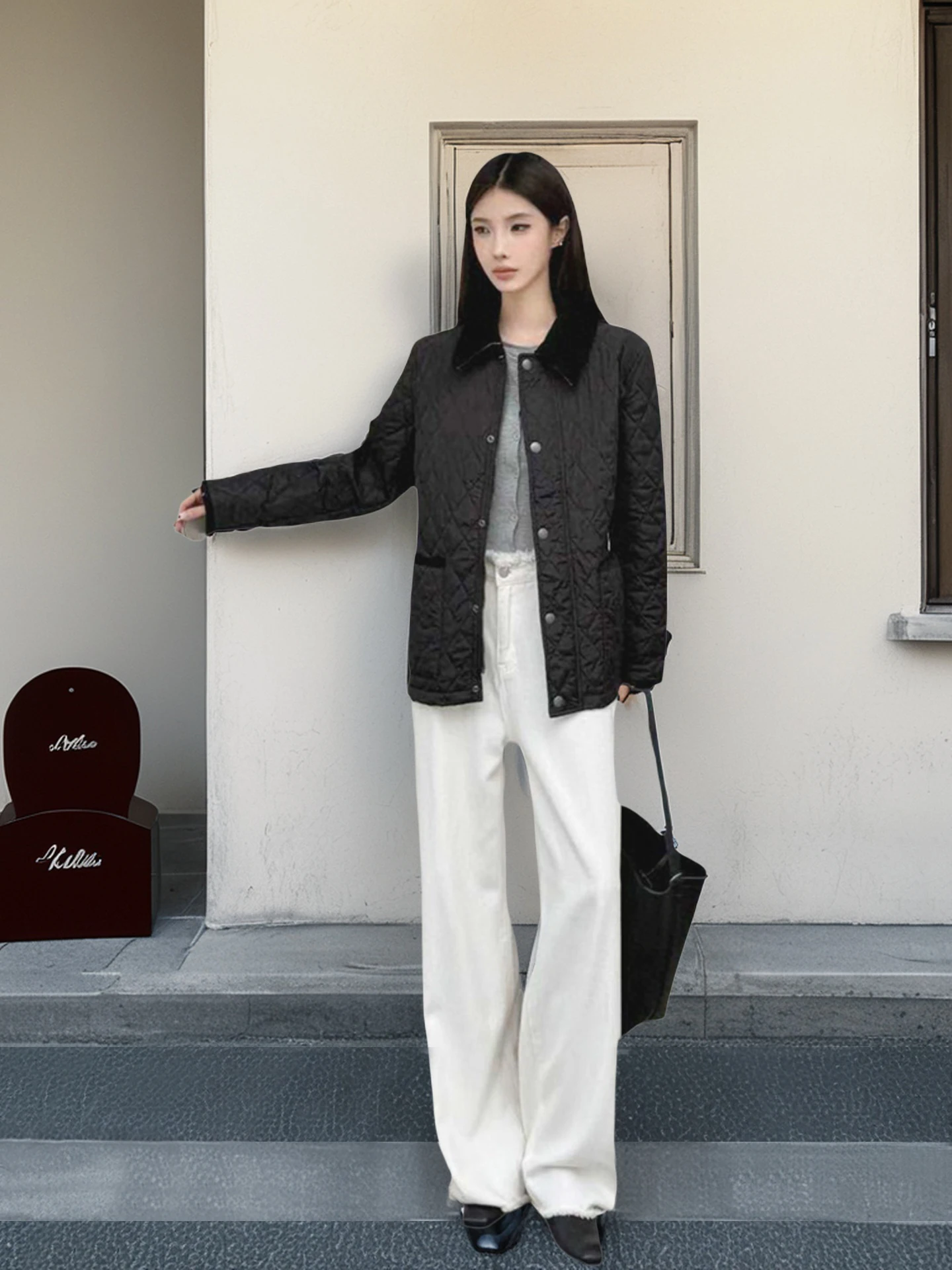 Briti Sle Faionable Warm Cotton Jaet Single Button Simple Design Autumn Winter New Women's Outerwear Straight Cut pe
Briti Sle Faionable Warm Cotton Jaet Single Button Simple Design Autumn Winter New Women's Outerwear Straight Cut pe