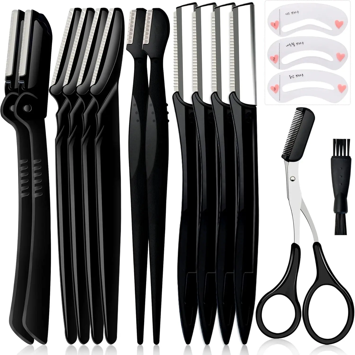 Eyebrow Razor Pack, Multipurpose Dermaplaning Face Razors for Women Facial Hair Removal, Exfoliating, Eyebrow Shavers, Peach
Eyebrow Razor Pack, Multipurpose Dermaplaning Face Razors for Women Facial Hair Removal, Exfoliating, Eyebrow Shavers, Peach