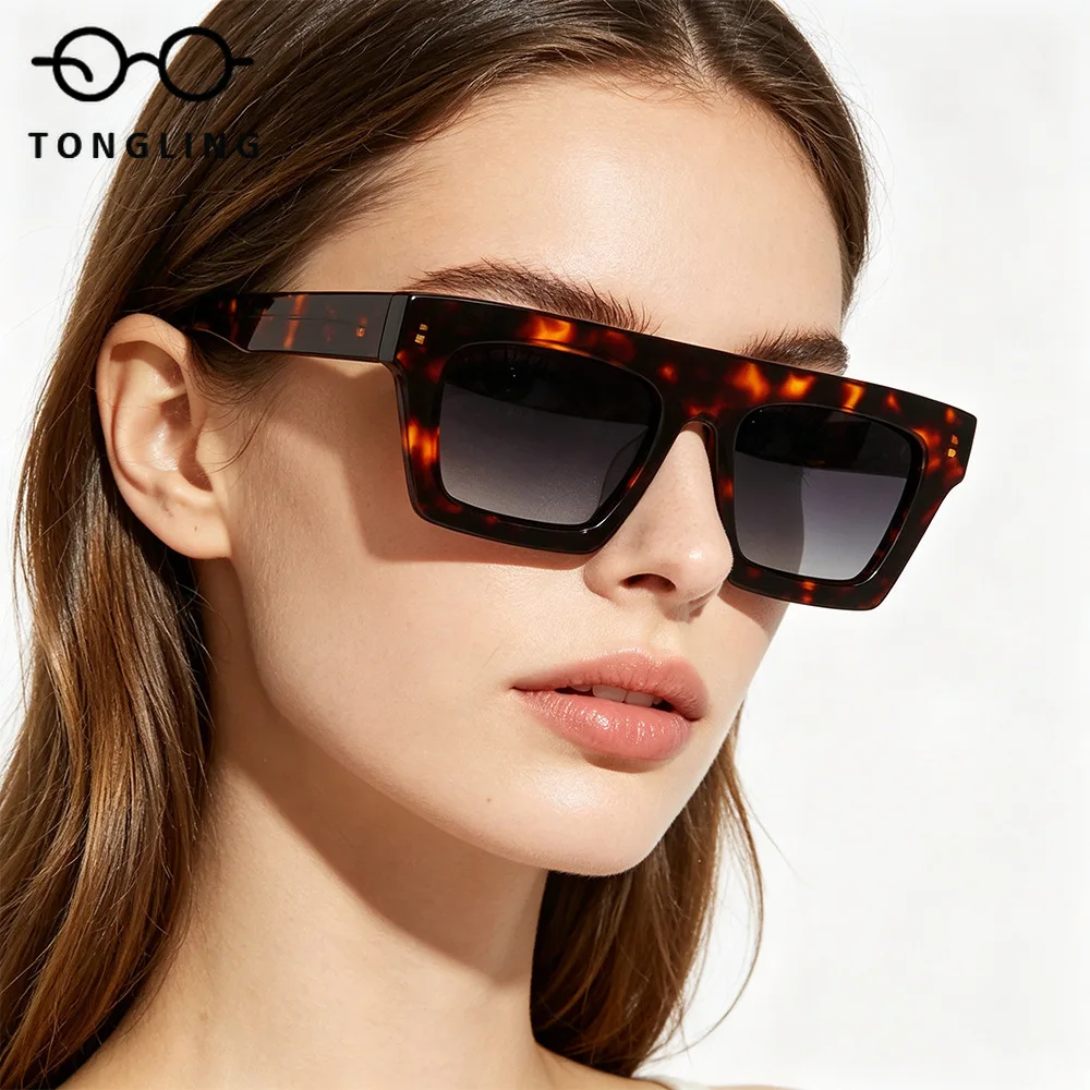 Summer Classic Women Handmade High-Quality Acetate Glasses Men Fashionable Travel Driving UV400 UV Protection Square Sunglasses
Summer Classic Women Handmade High-Quality Acetate Glasses Men Fashionable Travel Driving UV400 UV Protection Square Sunglasses