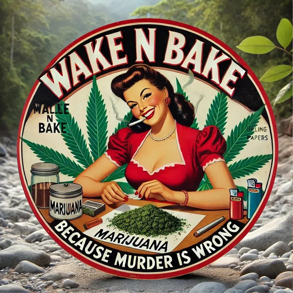 Wake N Bake Chronicle: Foil Time Scroll" Rustic Aluminum Wall Art – with Vintage Newspaper Distressing & Pancake
Wake N Bake Chronicle: Foil Time Scroll" Rustic Aluminum Wall Art – with Vintage Newspaper Distressing & Pancake