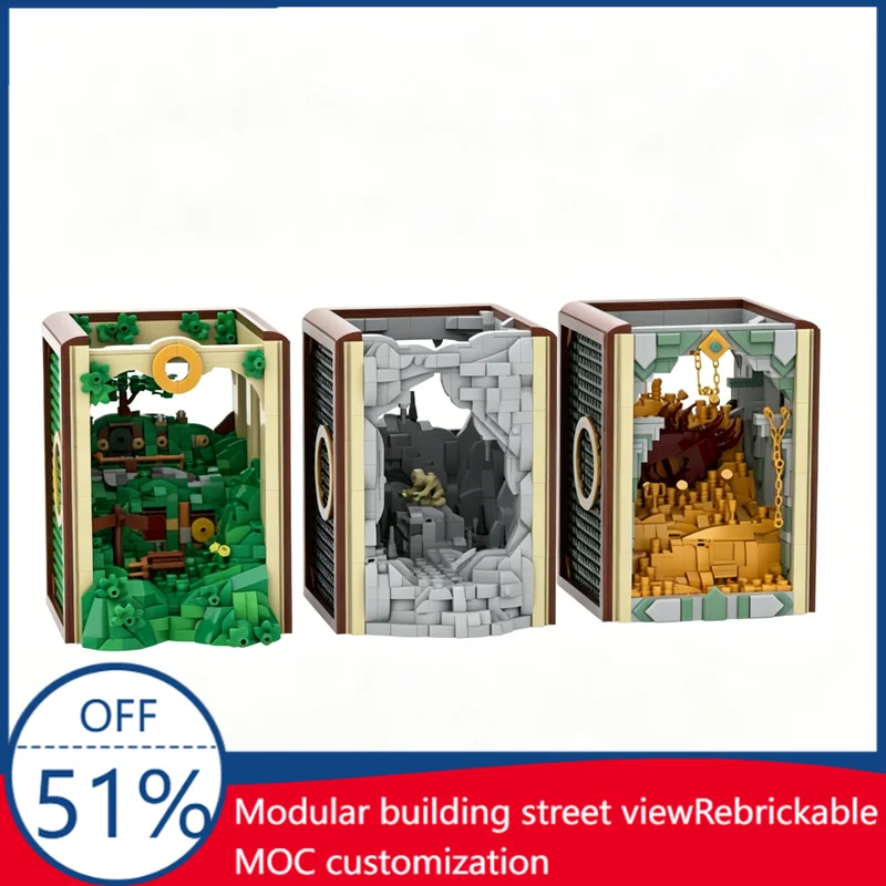 4143Pcs Bilbo Themed Book Nook Diorama Set Custom Building Blocks Fantasy Scenes Educational Assembly Toy For Collectors Gifts
4143Pcs Bilbo Themed Book Nook Diorama Set Custom Building Blocks Fantasy Scenes Educational Assembly Toy For Collectors Gifts