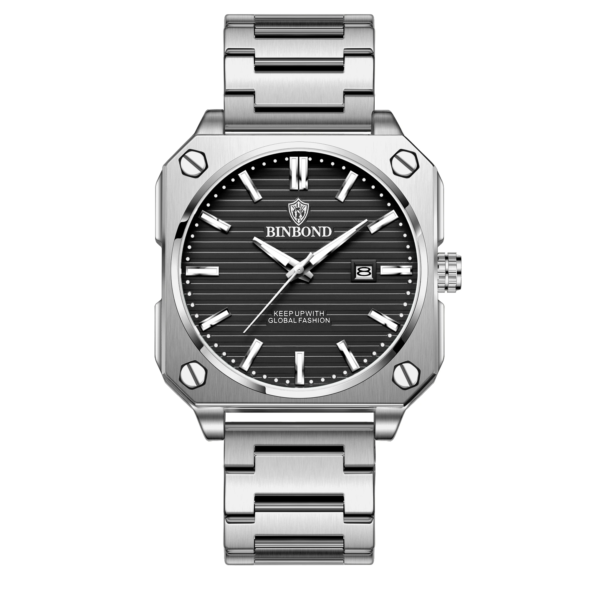 BINBOND 570 Square Three Dimensional Fashion Men's Quartz Watch Waterproof Luminous Calendar Business Men's Quartz Watch 2025
BINBOND 570 Square Three Dimensional Fashion Men's Quartz Watch Waterproof Luminous Calendar Business Men's Quartz Watch 2025
