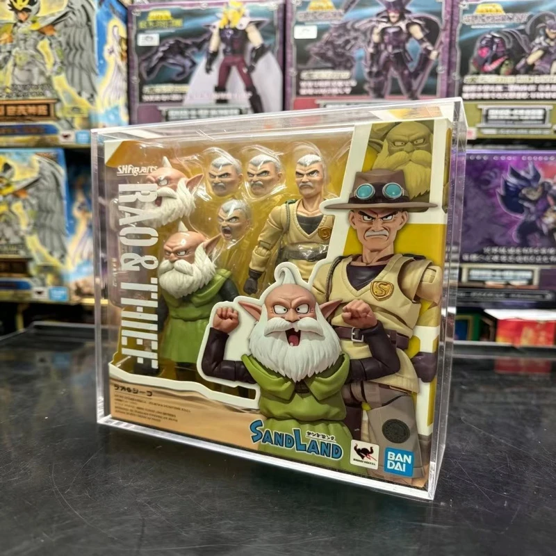 Original studio Bandai S.H.Figuarts Sand Land Sheriff Rao & Thief new movable figure doll model toy collection ornaments holiday
Original studio Bandai S.H.Figuarts Sand Land Sheriff Rao & Thief new movable figure doll model toy collection ornaments holiday