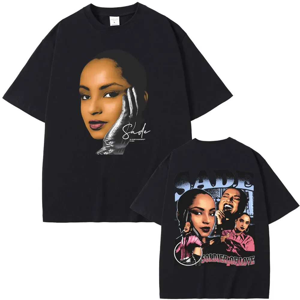 Singer Sade Soldier of Love Tour Concert Graphic Print T-shirt Men Women Hip Hop Vintage Tshirt Casual Oversized T Shirts Male
Singer Sade Soldier of Love Tour Concert Graphic Print T-shirt Men Women Hip Hop Vintage Tshirt Casual Oversized T Shirts Male