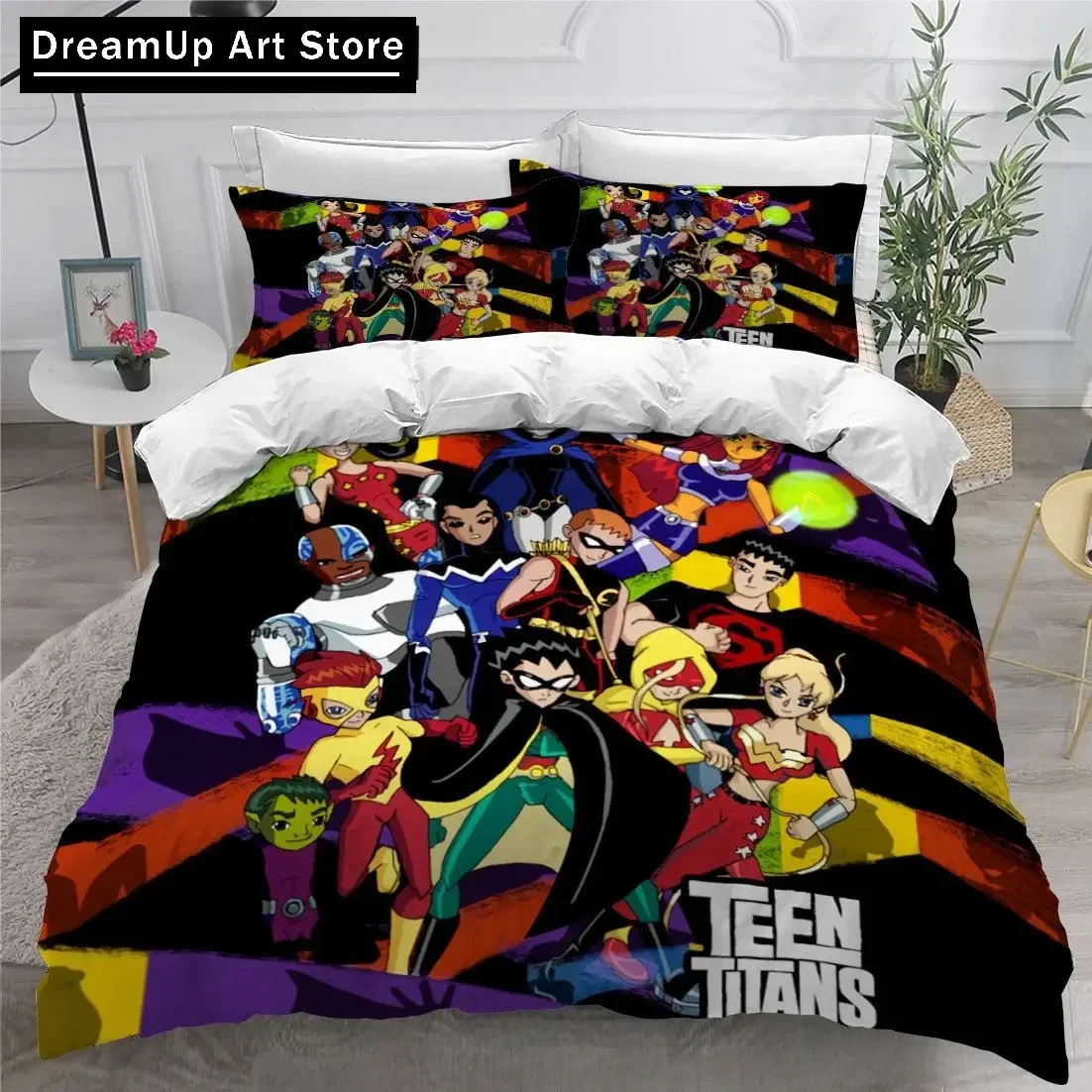 Teen Titans Go Bedding Set Single Twin Full Queen King Size Anime Bed Set Aldult Kid Bedroom Duvetcover Sets 3D Print 014
Teen Titans Go Bedding Set Single Twin Full Queen King Size Anime Bed Set Aldult Kid Bedroom Duvetcover Sets 3D Print 014