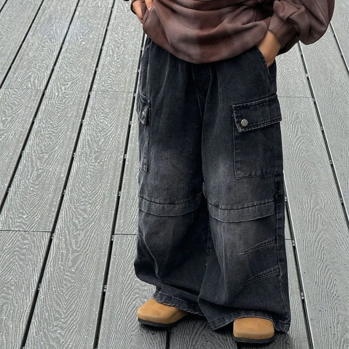 Детские джинсовые брюки UNITIM для мальчиков, весенние повседневные широкие брюки для малышей, универсальные однотонные свободные джинсы для новорожденных мальчиков
Детские джинсовые брюки UNITIM для мальчиков, весенние повседневные широкие брюки для малышей, универсальные однотонные свободные джинсы для новорожденных мальчиков